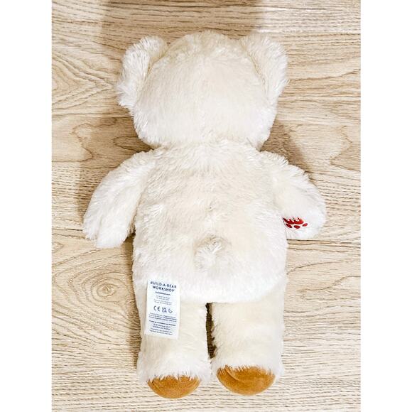 Build-A-Bear White/Cream Teddy Bear w/ Brown Nose 16" Stuffed Animal Plush Toy - Picture 2 of 6